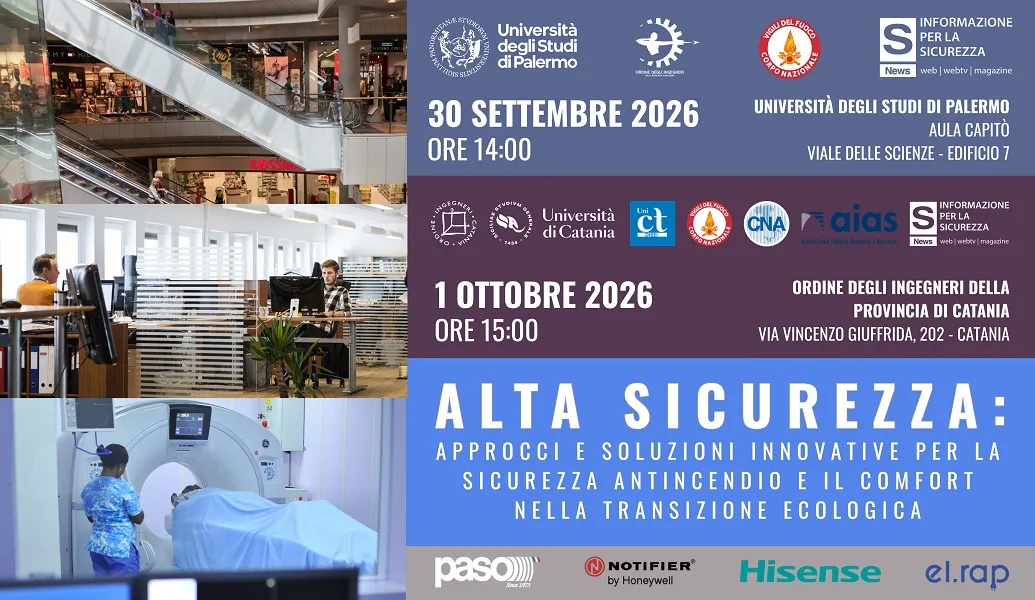 I relatori ad ALTA SICUREZZA per l’ANTINCENDIO e il COMFORT a Palermo e a Catania